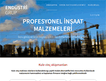 Tablet Screenshot of endustrigrup.com